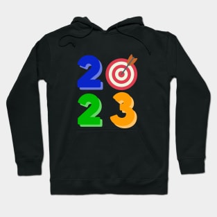 2023 Happy New Year Design Archery Motivational Design Hoodie